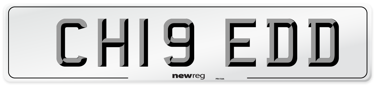 CH19 EDD Number Plate from New Reg